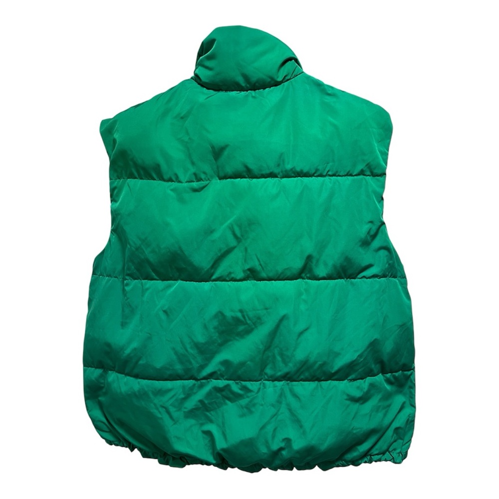 Green Puffer Vest Women’s Size L - Picture 2 of 3
